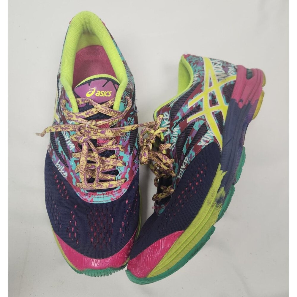 ASICS Women's Sz. 7.5 Gel-Noosa Tri 10 'Purple Yellow' Running Shoes